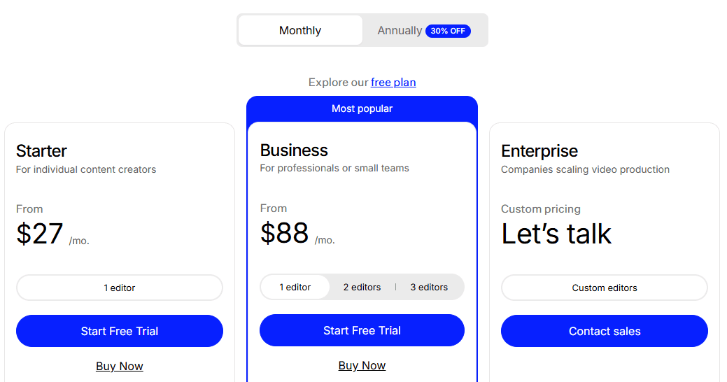 Colossyan pricing