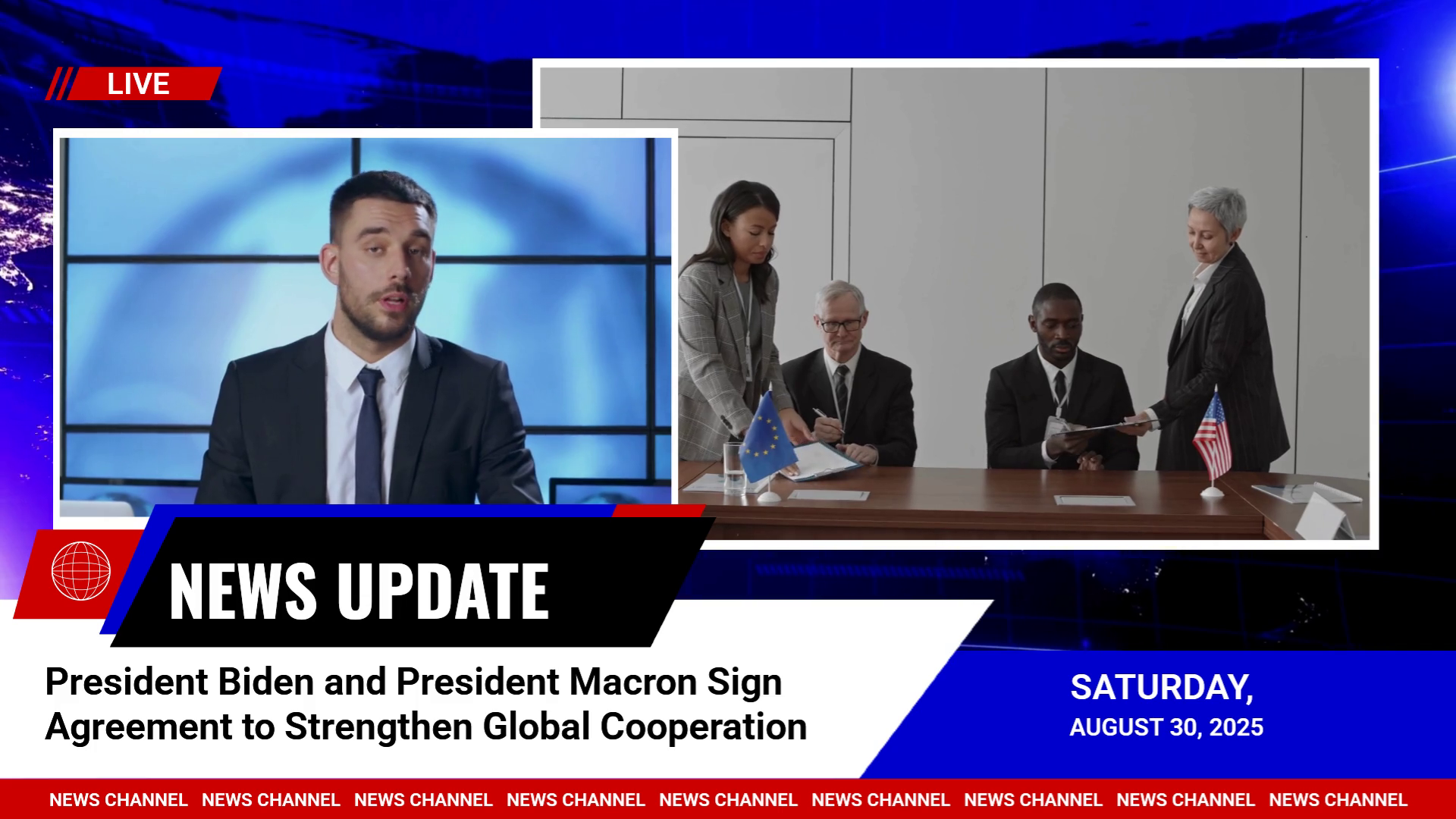 Global Cooperation News Update Template thumbnail