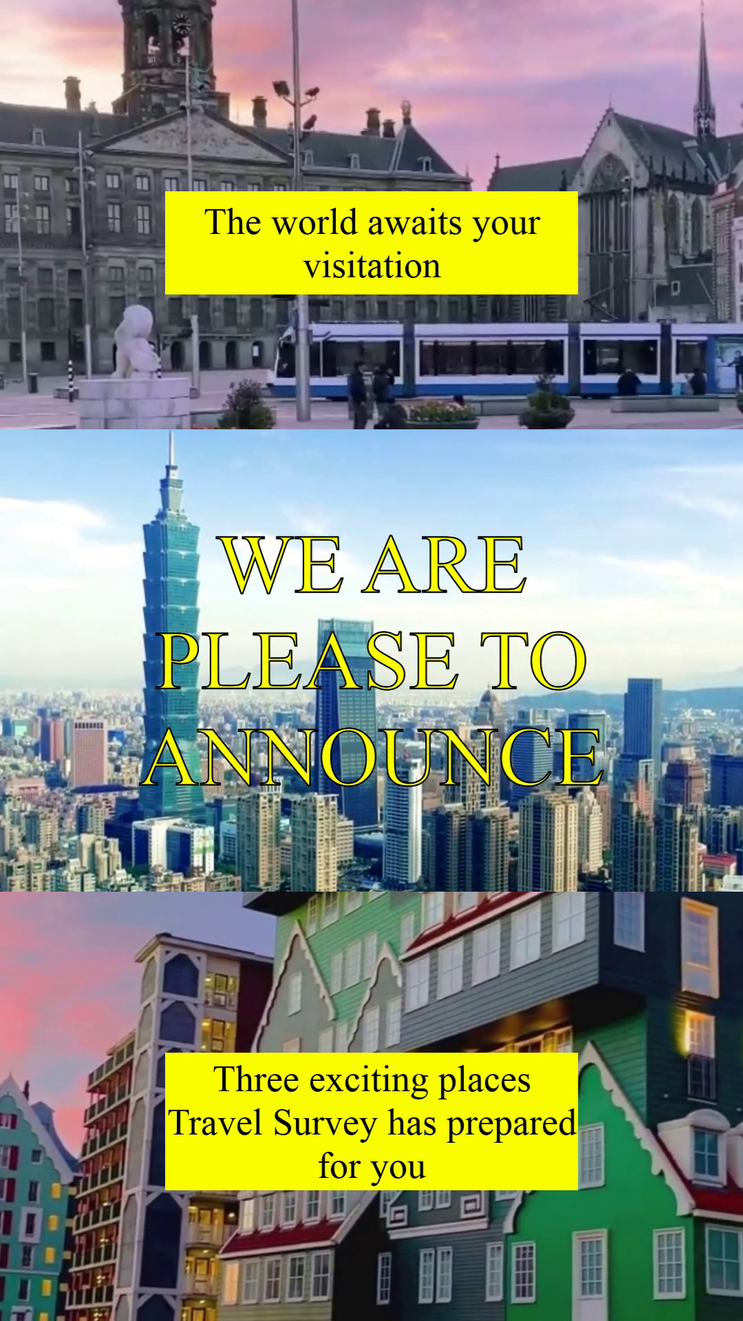 Grand Travel Announcement & Offer Template thumbnail