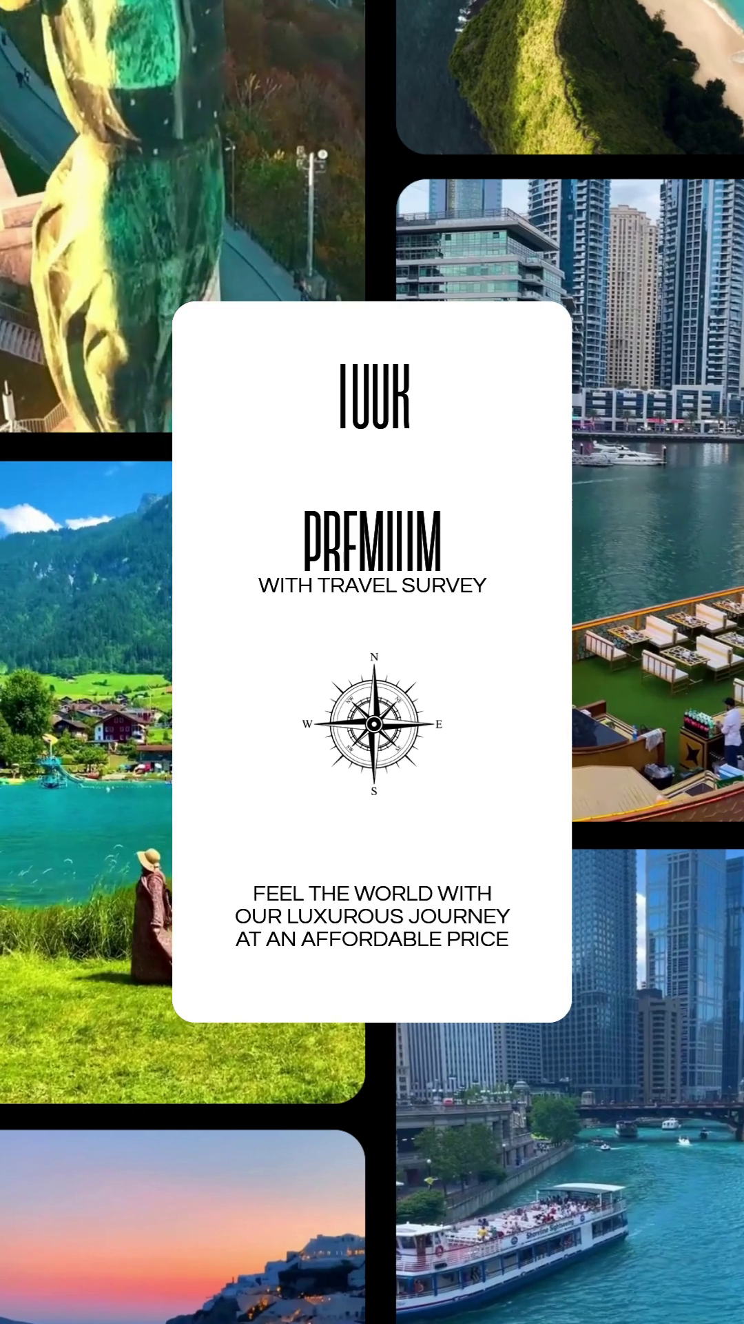 Luxury Travel Survey & Exclusive Journey Offer Template thumbnail