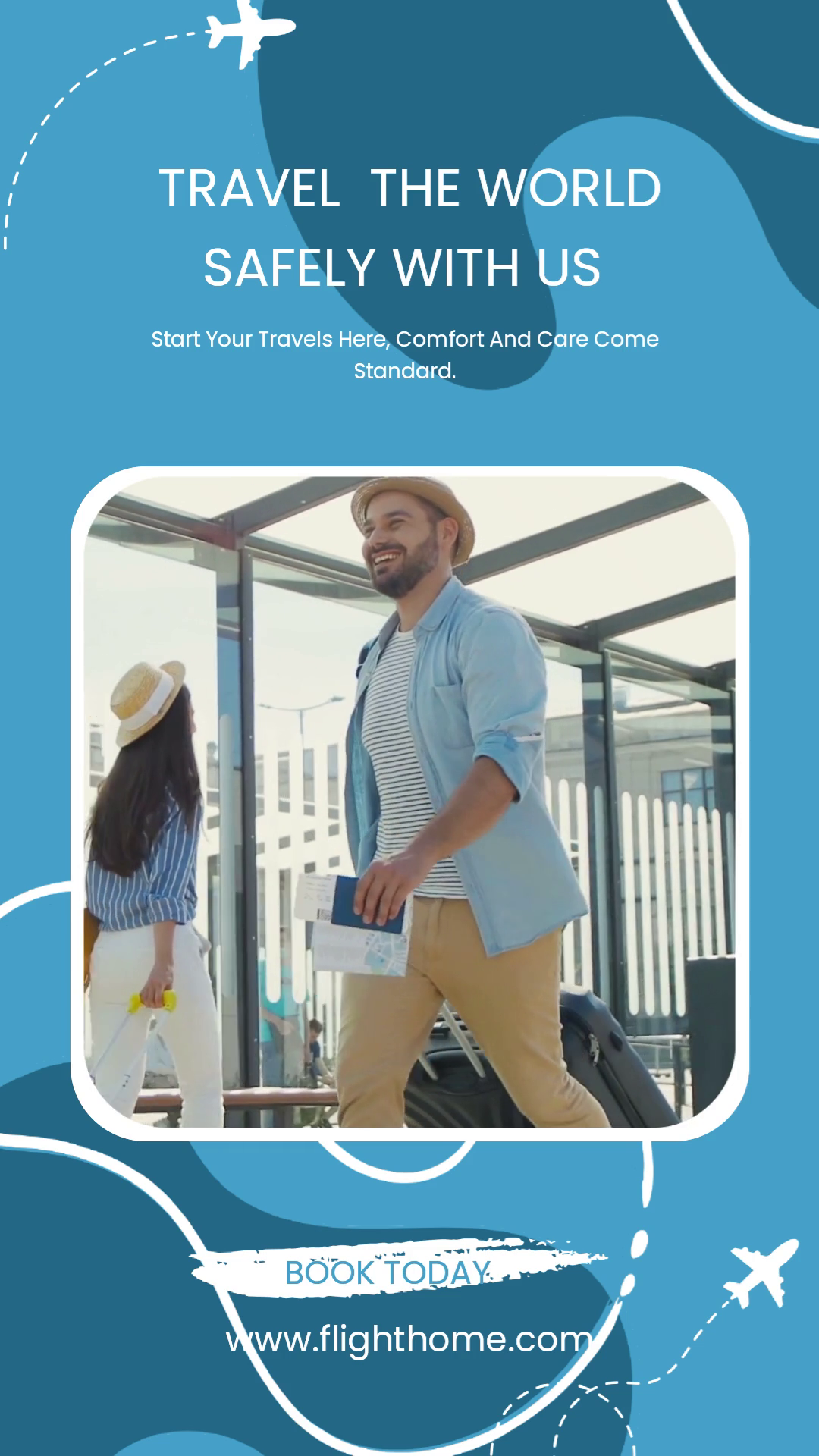 Safe Travel Booking Offer Template thumbnail
