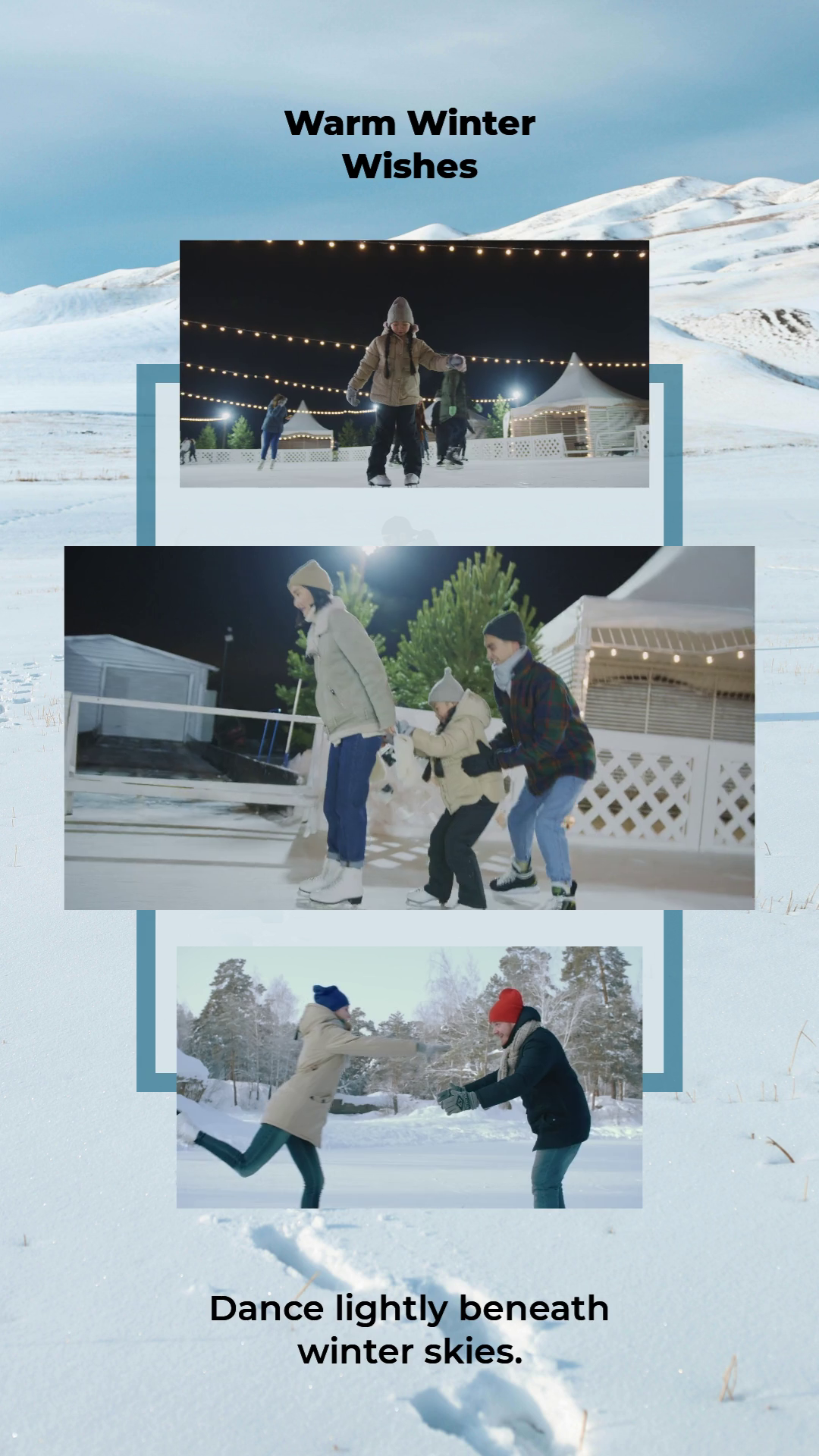 Warm Winter Wishes Seasonal Promotion & Sale Template thumbnail
