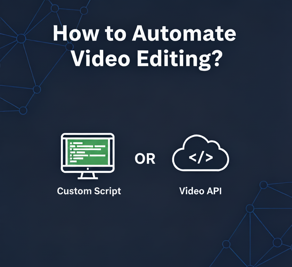 How to Automate Video Editing? A Guide to APIs & Scripts