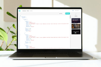 JSON template editor launched