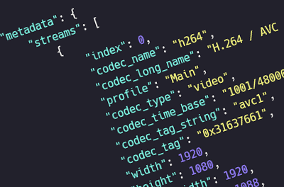 Programmatically view video, image and audio metadata