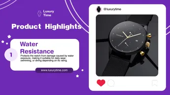 Bold Purple Promo Highlight Template
