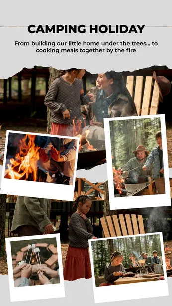 Cozy Camping Holiday Promotion Template