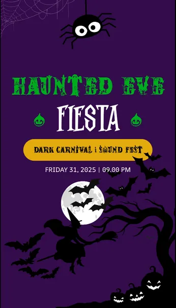 Haunted Halloween Night Event & Sales Flyer Template