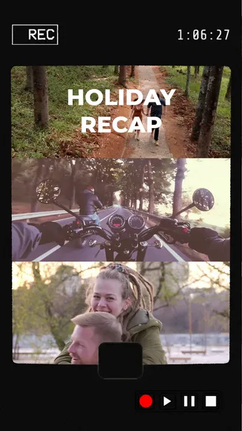 Holiday Adventure Recap Story Template
