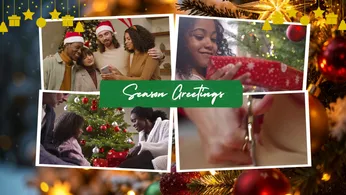 Joyful Christmas Memories Photo Collage Template
