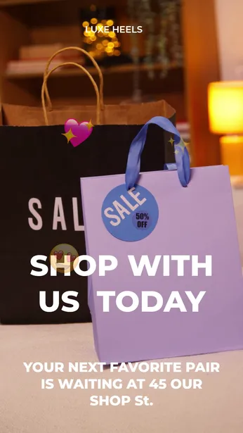 Modern Flash Sale Story Template for Retail Promotions
