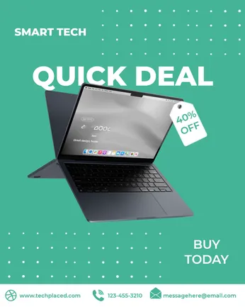 Quick Deal Promotional Flyer Template for Sales & Events