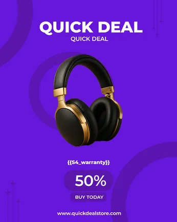 Quick Deal & Flash Sale Promotional Template