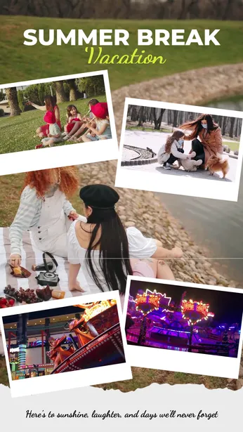 Summer Break Vacation Story Template