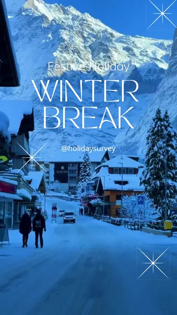 Winter Break Festive Holiday Promotion Template
