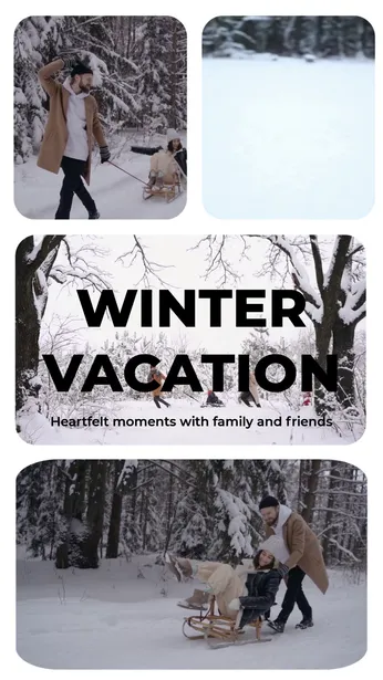 Winter Vacation Promotions Template