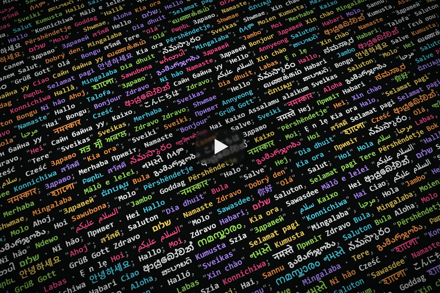 Video localization API: render one template in multiple languages