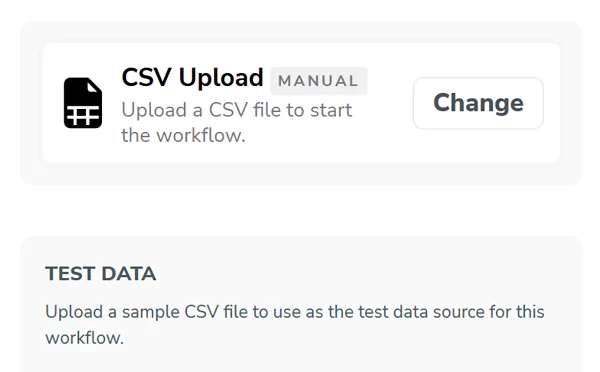 workflows csv